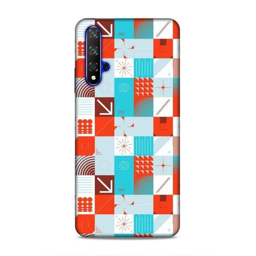 Huawei P Smart S 2020 Uyumlu Kılıf Insomnia (33) Hybrid Kılıf Turkuaz Kırmızı