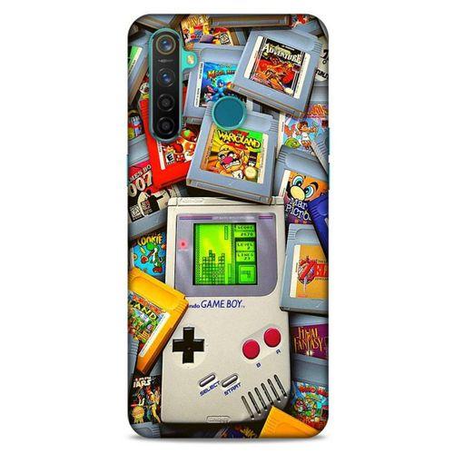 Retro (50) Desen Shockproof Kılıf Renkli Oppo Realme 5 Pro Kılıf