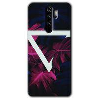 Redmi Note 8 Pro Kılıf HD Desen Baskılı Arka Kapak - Mekanik Yaprak + Kırılmaz Cam