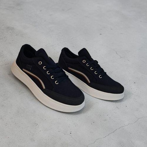 FreeMarka 2910 Lacivert-beyaz Fuspetli Keten Spor Ayakkabı