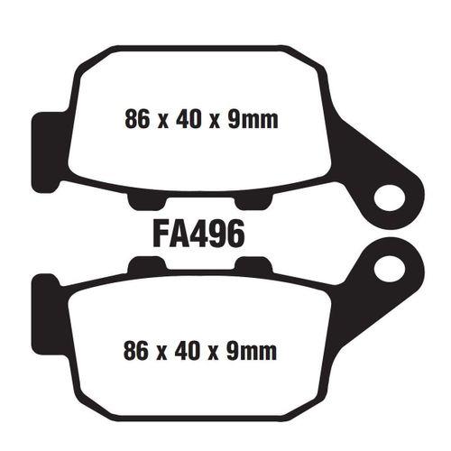 HONDA Honda Arka Disk Balata Fa496 A Nc 700-750 Xl600-650-700-Cbr250-Cbr500R-Xrv750-Suzuki İnazuma Gv250 F