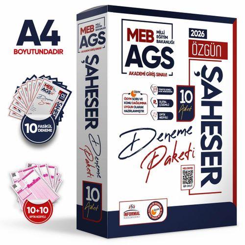 2026 MEB AGS Şaheser DENEME Paketi YENİ SİSTEM 10lu KURUMSAL Çözümlü Deneme(TG Mobil Değerlendirme)