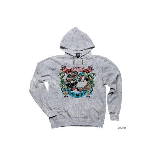Vans 50 Years Gri Kapşonlu Sweatshirt Hoodie
