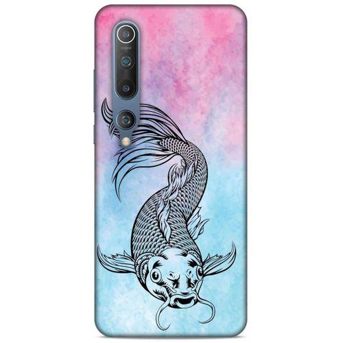 Lopard Xiaomi Mi 10 Uyumlu Kılıf Tattoo's (31) TPU Kılıf Balık Dövmesi