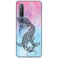 Lopard Xiaomi Mi 10 Uyumlu Kılıf Tattoo's (31) TPU Kılıf Balık Dövmesi