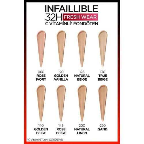 L'Oreal Paris L'Oréal Paris Infaillible 32H Fresh Wear C Vitaminli Fondöten - 200 Natural Linen