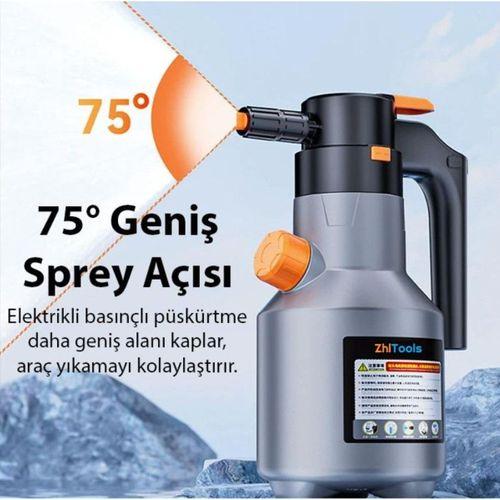 Zhltools 2L Yüksek Basınçlı Şarjlı Köpük Makinası Oto Yıkama Pompası Köpük Püskürtücü