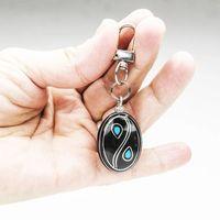 Damla Tasarım Mine İşlemeli Oltu Taşı Anahtarlık