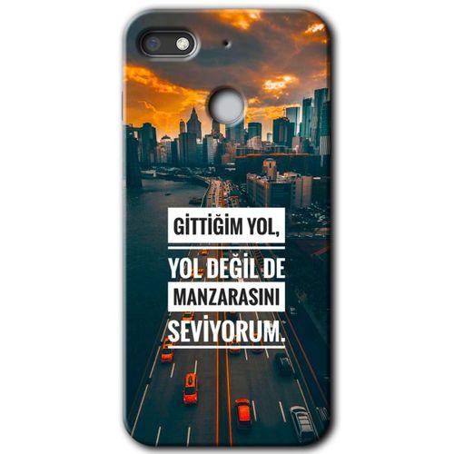 General Mobile GM 8 Go HD Baskılı Kılıf + 9D Tam Ekran Koruyucu - Manzara Seviyorum