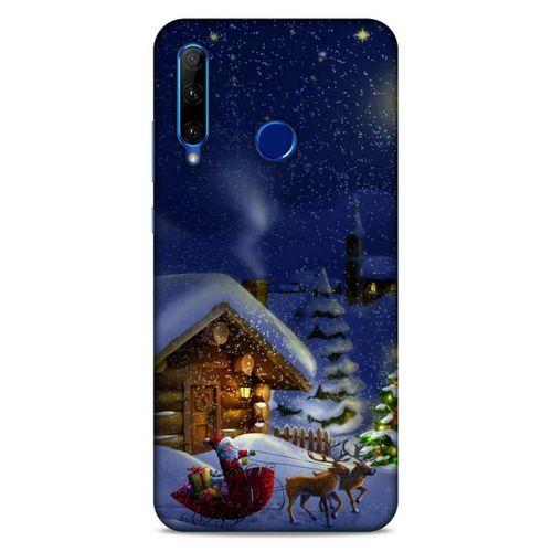 Lopard Huawei Honor 20 Lite Uyumlu Kılıf Gece'S (24) Darbe Emici Kılıf Kar Manzara