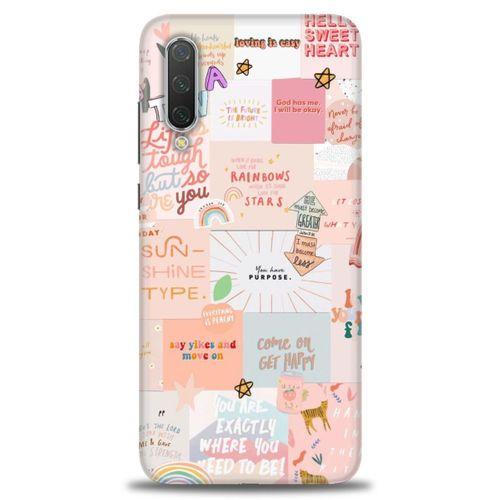 Xiaomi Mi 9 SE Kılıf HD Baskılı Kılıf - Hello Sweat + Tam Ekran Koruyucu