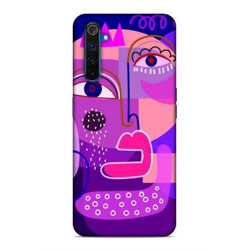 Realme 6 Pro Uyumlu Kılıf Face'X 34 Slim Armor Kılıf Mor