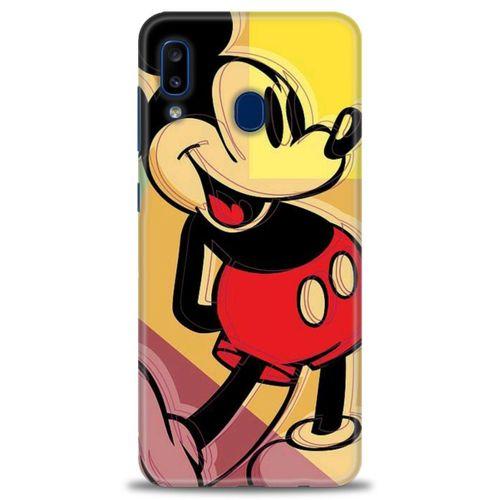 Samsung Galaxy A30 Kılıf HD Baskılı Kılıf - Mickey Mousee + Tam Ekran Koruyucu