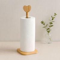 Bambu Kağıt Havluluk 12x12 cm Kalp Başlı Sap 28.5 cm