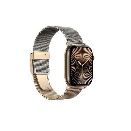 Apple Watch 10 46mm Amazingthing Omni StyleFlip Metal Hasır Kordon