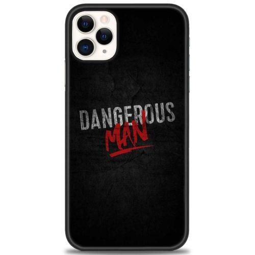 iPhone 11 Pro Kılıf HD Baskılı Kılıf - Dangerous Man + Tam Ekran Koruyucu