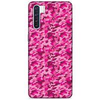 Oppo A91 Uyumlu Kılıf Pembe Delisi (32) Soft Silikon Kılıf Kamuflaj