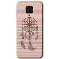 Xiaomi Redmi Note 9 Pro Kılıf Baskılı Kapak - Mandala Retro + 5D Tam Kaplayan Cam