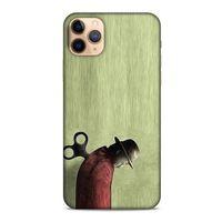 Apple Iphone 11 Pro Kılıf Depresyon (48) Bumper Kılıf Kahve Yeşil