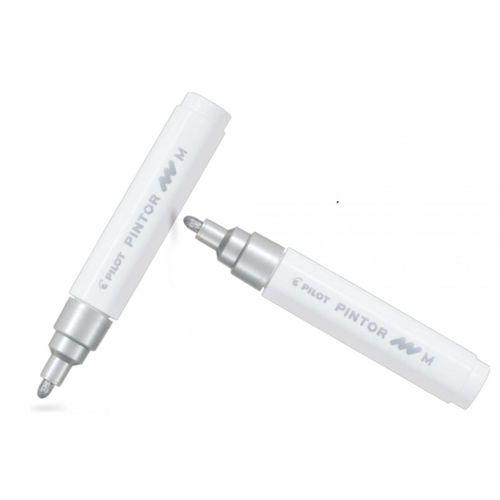 PILOT PİNTOR (M) YUVARLAK UÇ GÜMÜŞ ( İki Adet )