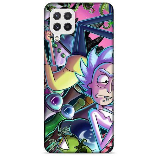 Samsung Galaxy A22 Uyumlu Kılıf Rick And Morty (40) Fit Silikon Kılıf Rick D. Sanchez