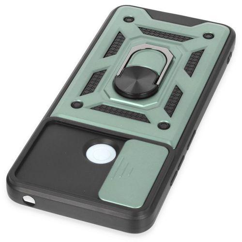 XD Xiaomi Redmi 12C Kılıf Pars Lens Yüzüklü Silikon - Yeşil