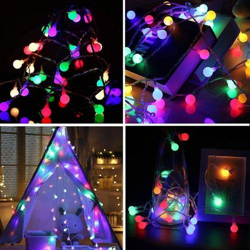 VIP PROFESYONEL 50 METRE RENKLİ TOP LED IŞIK ULTRA PARLAK LED IŞIK YILBAŞI AĞACI IŞIĞI DIŞ MEKAN