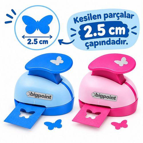 Bigpoint Şekilli Delgeç 2.5cm Kelebek