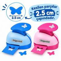 Bigpoint Şekilli Delgeç 2.5cm Kelebek