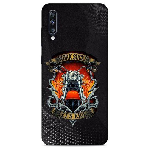 Samsung Galaxy A70 Uyumlu Kılıf Motorsiklet (8) Baskılı Kılıf Harley Davidson