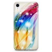 Apple iPhone XR Kılıf Renkli Fiyonklar Arka Kapak Koruma Desenli Full Koruyucu