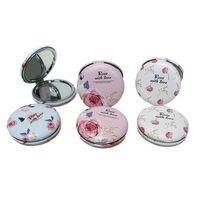 Cep Aynası Yuvarlak Tombul Flowers