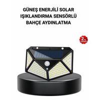 Solar Bahçe Lambası 100 Led Hareket Sensörlü Güneş Enerjili Aydınlatma