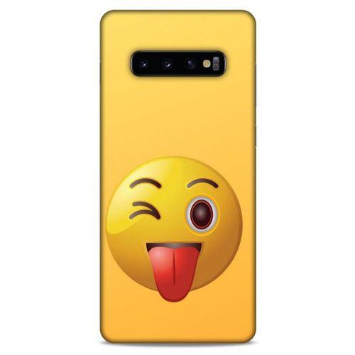 Emojix (42) Samsung Galaxy S10 Plus Kılıf Silikon Kapak Desenli