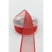 Kırmızı Düz Şifon Kurdele 2,5 cm 20 mt