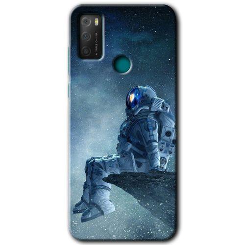 TCL 20E Kılıf HD Desen Baskılı Arka Kapak - Astronot Yalnızlığı