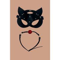 Siyah Deri Maske Ve Ağız Topu Herness Aksesuar