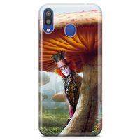 Samsung Galaxy M20 Kılıf Alice Harikalar Diyarında Arka Kapak Koruma Desenli Full Koruyucu