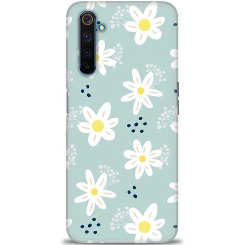 Realme 6 Pro Kılıf HD Baskılı Kılıf - Papatyalar + Tam Ekran Koruyucu