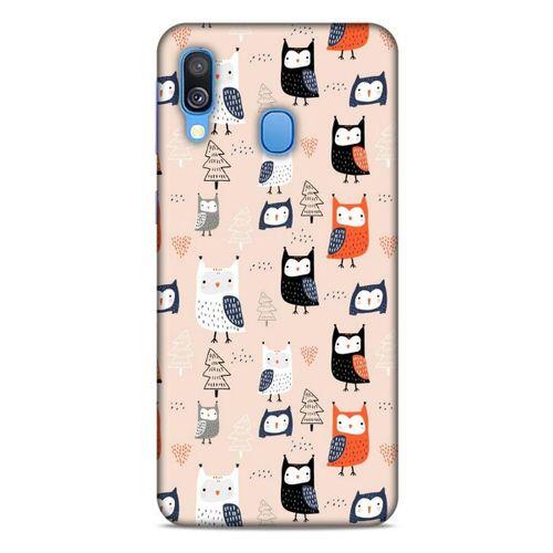 Baykuşlar (25) Desenli Silikon Kapak Telefon Kabı Samsung Galaxy A40 Kılıf