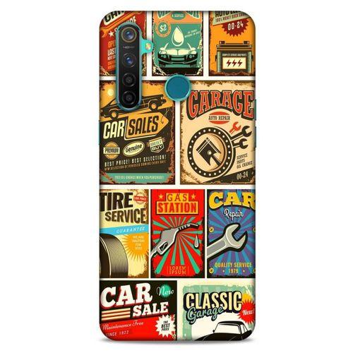 Retro (19) Desen Kılıfları Renkli Oppo Realme 5 Pro Kılıf