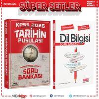 CBA Akademi 2026 KPSS Tarihin Pusulası ve AKM Dil Bilgisi Soru Bankası Seti 2 Kitap