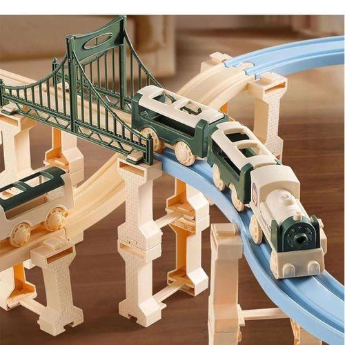 Eğitici Çocuk Oyuncak 5098 SUN-Sunman S00005098 - Tren  Set Klasik- 327 Parça