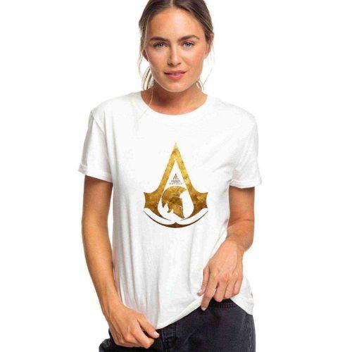 Assasin Baskılı Beyaz Kadın Tshirt