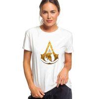 Assasin Baskılı Beyaz Kadın Tshirt