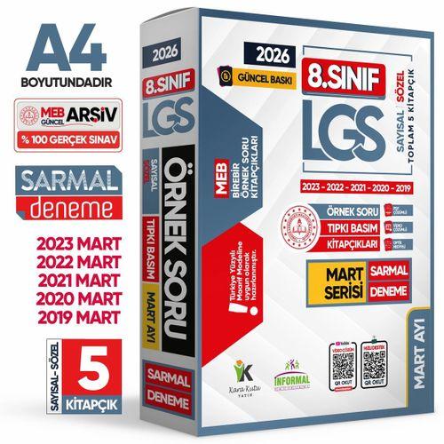 2026 8 Sınıf LGS Mart Ayı MEB Örnek Soru Tıpkı Basım 5li Sarmal Deneme Paketi Video/PDF Çözümlü