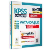 2026 KPSS Önlisans/Ortaöğretim VATANDAŞLIK Kara Kutu ÖSYM Çıkmış Çözümlü Soru Bankası Konu Özetli