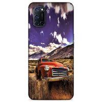 Lopard Oppo A52 Uyumlu Kılıf PickUpX (28) Arka Kapak Kırmızı Antika