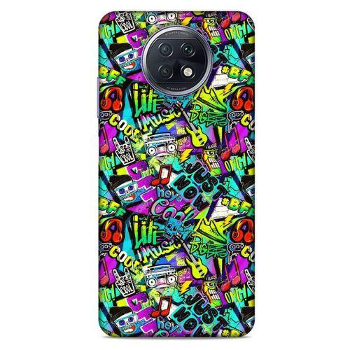 Lopard Xiaomi Redmi Note 9T Uyumlu Kılıf Graffitix (9) Kılıf
