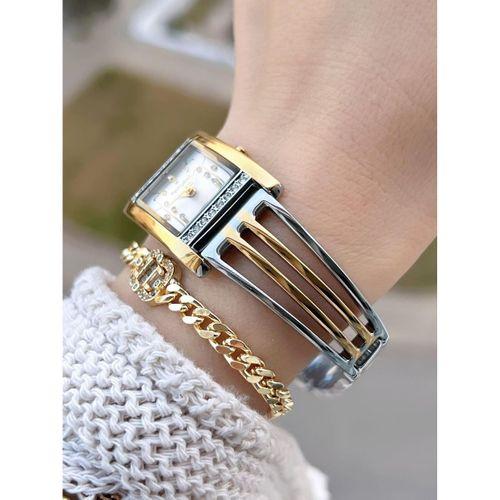 Ferrucci Kaburga Tasarım 2 Yıl Garantili 3 Atm Suya Dayanıklı Kadın Kol Saati+Bileklik FC.L11061.3